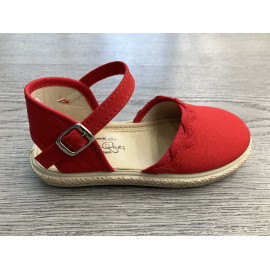 Alpargata niña roja