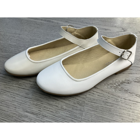 Bailarina piel con hebilla