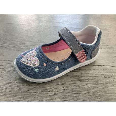 Loneta Zapyflex vaquero lavado corazón