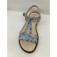 Sandalia multicolor
