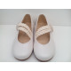 Zapato ceremonia nacarado flor