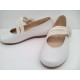 Zapato ceremonia nacarado flor