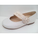 Zapato ceremonia nacarado flor