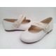 Zapato ceremonia nacarado flor