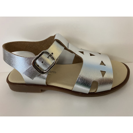 Sandalia Andanines metalizada