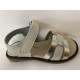 Sandalia beige con dorado