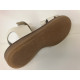 Sandalia beige con dorado