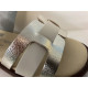Sandalia beige con dorado