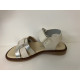 Sandalia beige con dorado