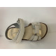 Sandalia beige con dorado