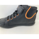 Basket Geox junior negro/naranja