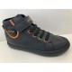 Basket Geox junior negro/naranja